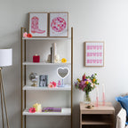 3 Pc Set Pink Western Theme Wall Art, - Dorm Room Essentials