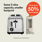 bella 2-Slice Slim Toaster with Extra - Dorm Room Essentials