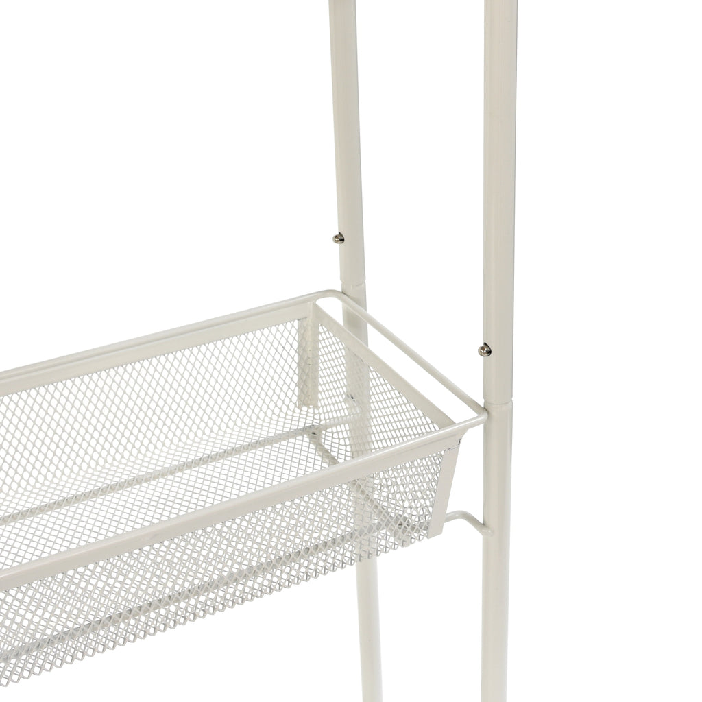 Slim 3-Tier Rolling Bathroom Storage - Cotton Bath Towel Set