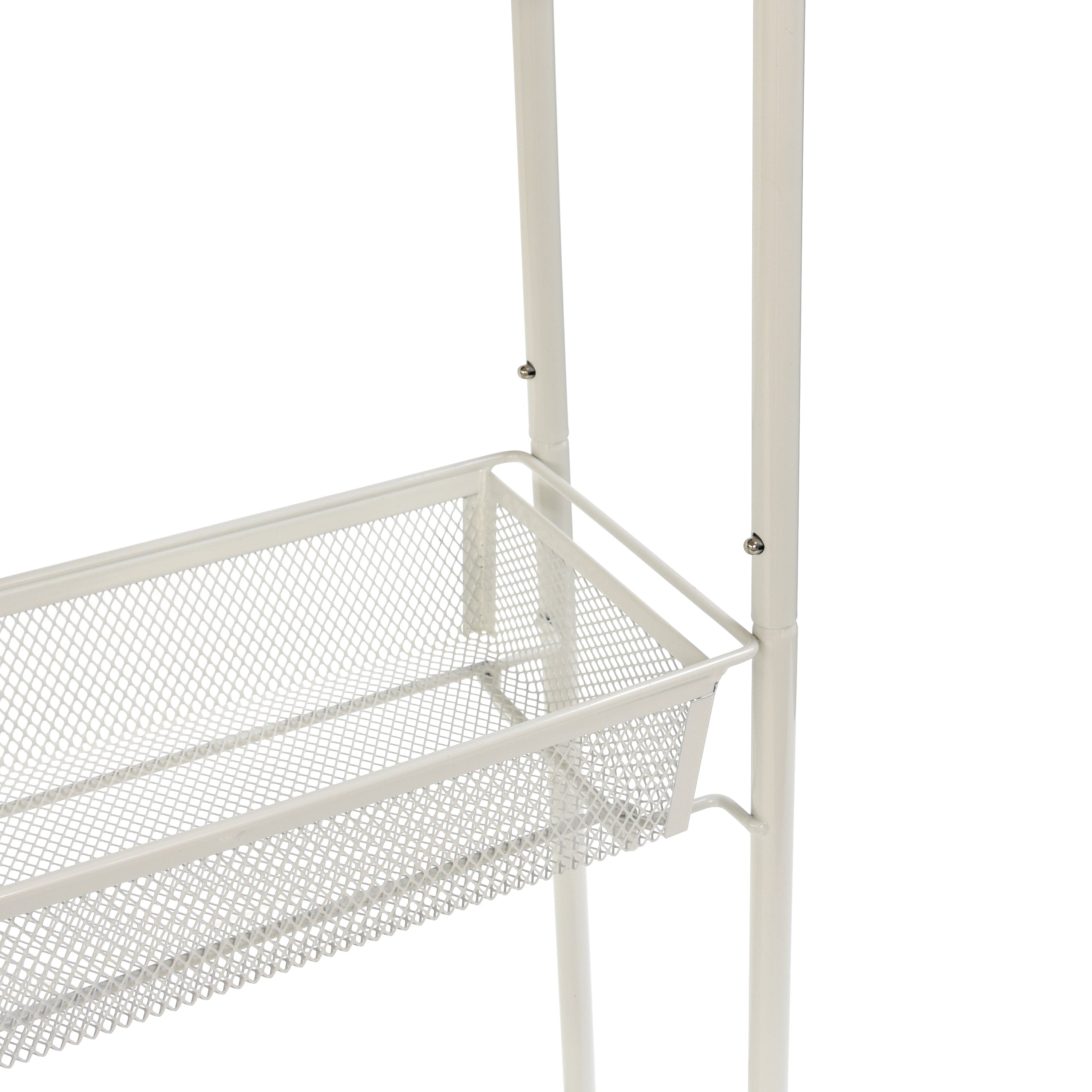Slim 3-Tier Rolling Bathroom Storage - Cotton Bath Towel Set