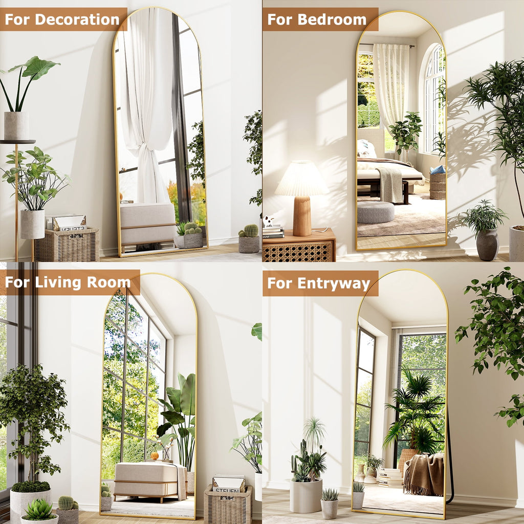 64"x 21" Full Length Mirror Arched - Full Length Mirror
