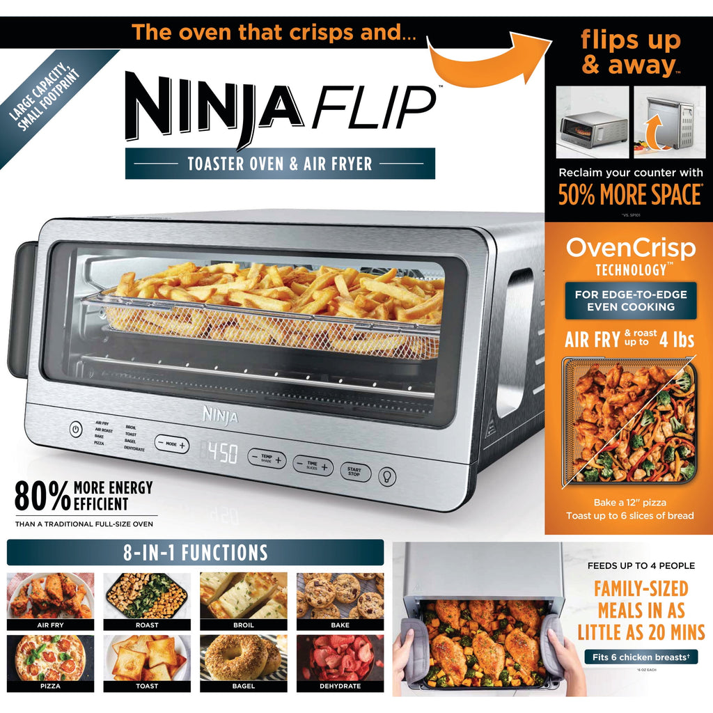 Ninja Flip Toaster Oven & Air Fryer, - Air Fryer